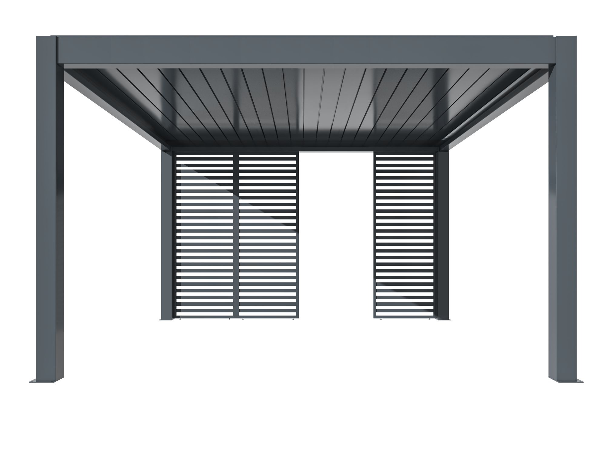 Model NX100 4x4 Grey Privacy Slat Wall